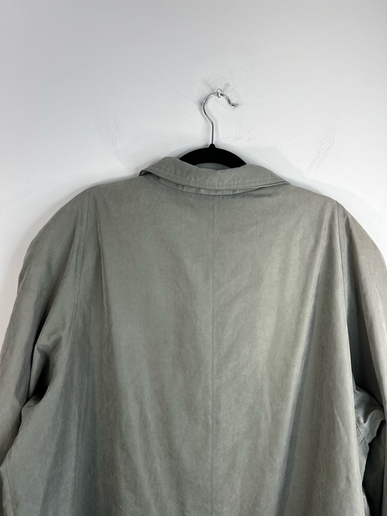 90s Y2K Luba matte sage green oversized boxy minimalist old money car coat - Picture 6 of 17